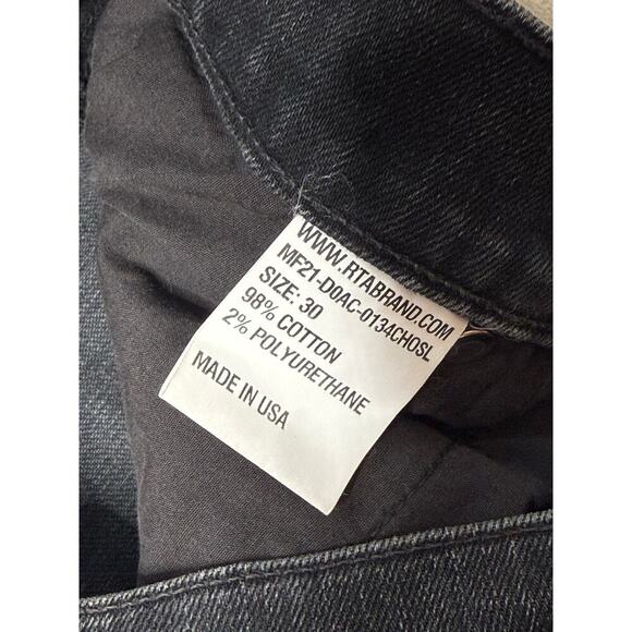 RtA Clayton Jeans Men’s 30 Charcoal Skinny Premium Japanese Denim NWT - Picture 11 of 11